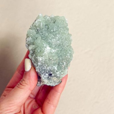 drusa de prehnite surya cristais