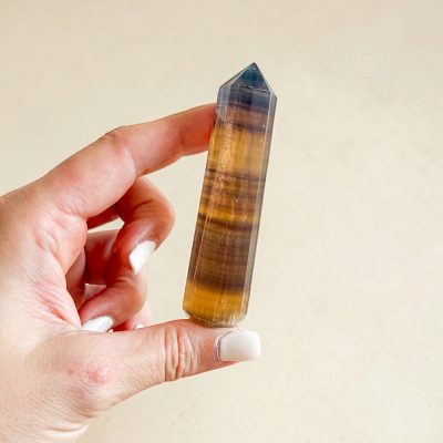 ponta de fluorite amarela surya cristais