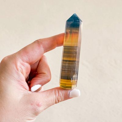 ponta de fluorite amarela surya cristais