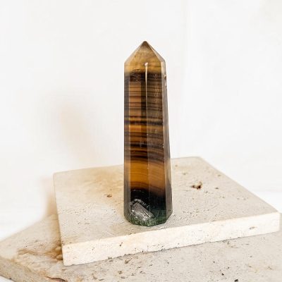 ponta de fluorite amarela surya cristais
