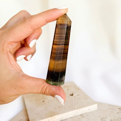 ponta de fluorite amarela surya cristais