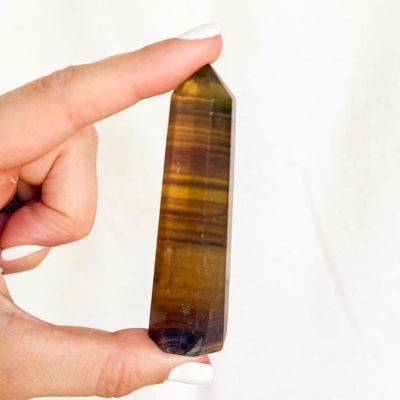 ponta de fluorite amarela surya cristais
